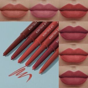 Waterproof Pencil Lipstick Long Lasting Makeup Matte Lip Liner Pen 6 Colors
